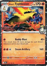 Ethan's Typhlosion (Prerelease) (034/182) [SV10: Destined Rivals]