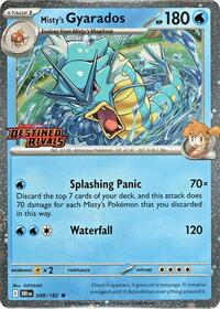 Misty's Gyarados (Prerelease) (049/182) [SV10: Destined Rivals]