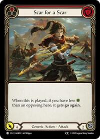 Scar for a Scar (Red) (CC Tag) (AGB012) [Armory Deck Gravy Bones]