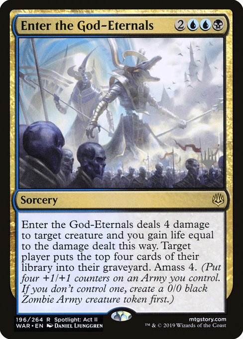 Enter the God-Eternals (196p) [War of the Spark Promos]