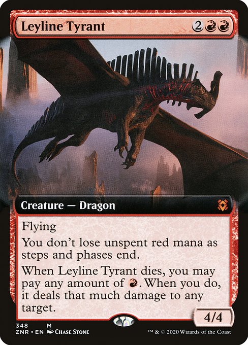 Leyline Tyrant (348) [Zendikar Rising] [Extended Art]