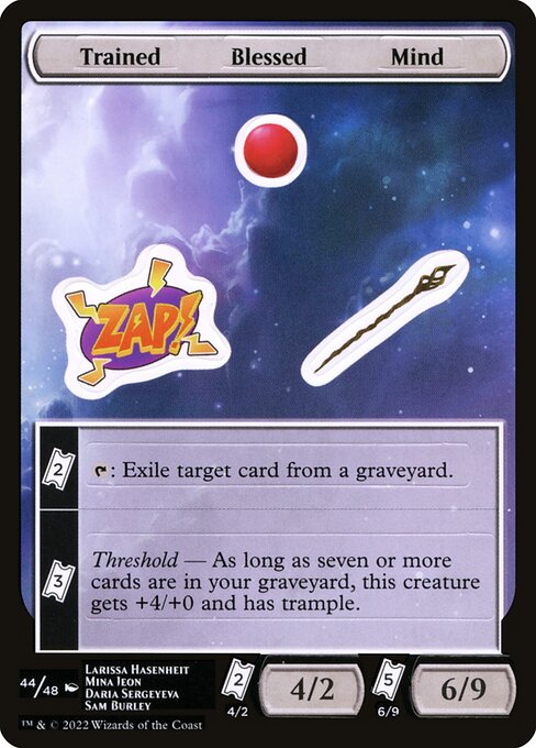 Trained Blessed Mind (44) [Unfinity Sticker Sheets]