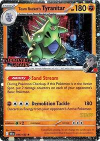 Team Rocket's Tyranitar (Prerelease Staff) (096/182) [SV10: Destined Rivals]