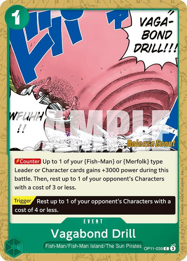 Vagabond Drill (OP11-039) [A Fist of Divine Speed Release Event Cards]