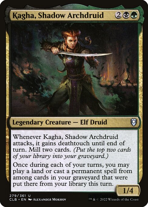Kagha, Shadow Archdruid (279) [Commander Legends: Battle for Baldur's Gate]