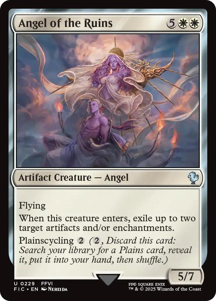 Angel of the Ruins (Surge Foil) (229) [Final Fantasy Commander]