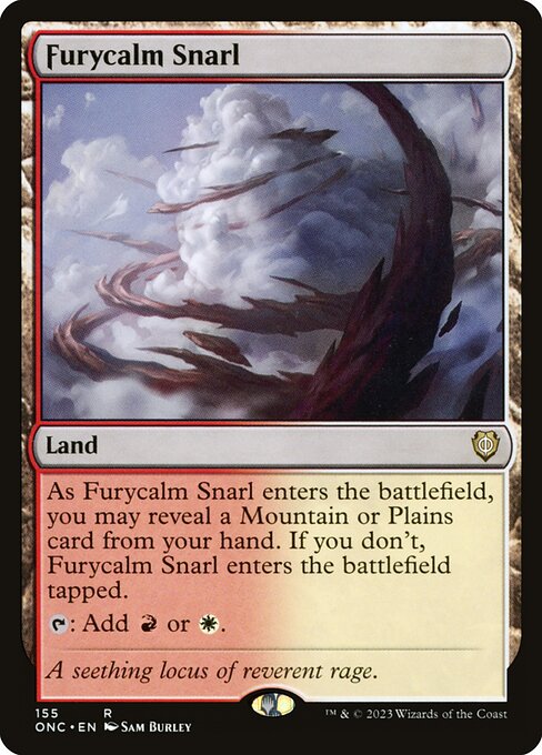 Furycalm Snarl (155) [Phyrexia: All Will Be One Commander]