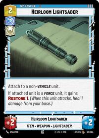 Heirloom Lightsaber (053/264) [Legends of the Force]