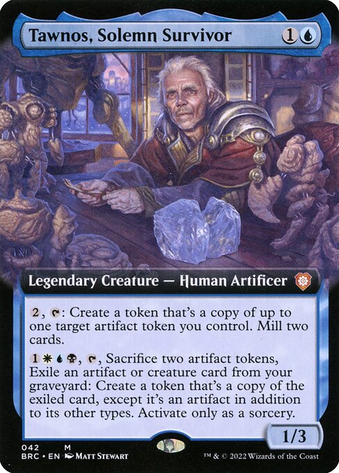 Tawnos, Solemn Survivor (42) [The Brothers' War Commander] [Extended Art]