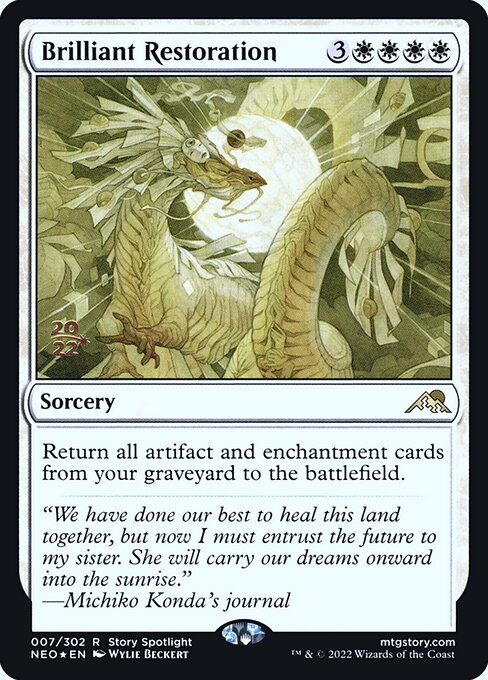 Brilliant Restoration (7s) [Kamigawa: Neon Dynasty Promos]