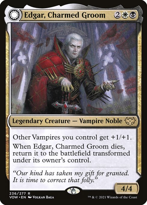 Edgar, Charmed Groom // Edgar Markov's Coffin (236) [Innistrad: Crimson Vow]