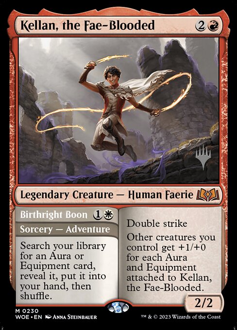 Kellan, the Fae-Blooded // Birthright Boon (230p) [Wilds of Eldraine Promos]