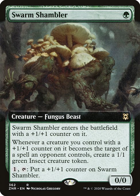 Swarm Shambler (362) [Zendikar Rising] [Extended Art]