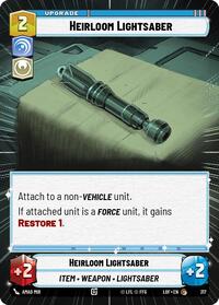 Heirloom Lightsaber (Hyperspace) (317) [Legends of the Force]