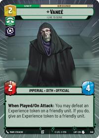 Vanee - I Live to Serve (Hyperspace) (346) [Legends of the Force]
