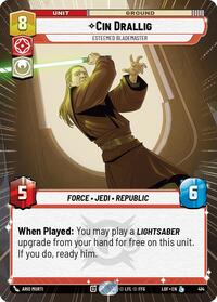 Cin Drallig - Esteemed Blademaster (Hyperspace) (414) [Legends of the Force]