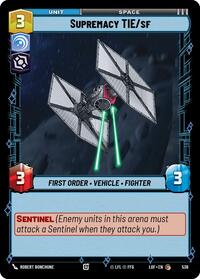 Supremacy TIE/sf (Foil) (536) [Legends of the Force]