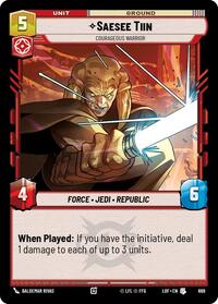Saesee Tiin - Courageous Warrior (Foil) (669) [Legends of the Force]