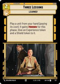 Three Lessons (Foil) (727) [Legends of the Force]
