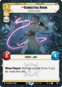Vernestra Rwoh - Precocious Knight (Hyperspace Foil) (935) [Legends of the Force]