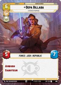 Depa Billaba - A Higher Purpose (Hyperspace Foil) (939) [Legends of the Force]