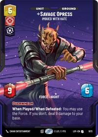 Savage Opress - Imbued With Hate (Prestige Foil) (1073) [Legends of the Force]