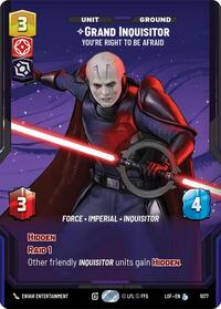 Grand Inquisitor - You're Right to Be Afraid (Prestige Foil) (1077) [Legends of the Force]