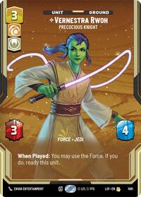 Vernestra Rwoh - Precocious Knight (Prestige Foil) (1081) [Legends of the Force]