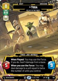 Yoda - My Ally is the Force (Prestige Foil) (1103) [Legends of the Force]