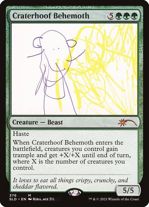 Craterhoof Behemoth (376) [Secret Lair Drop]