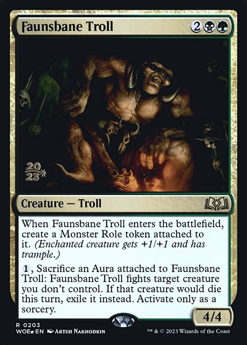 Faunsbane Troll (203s) [Wilds of Eldraine Promos]