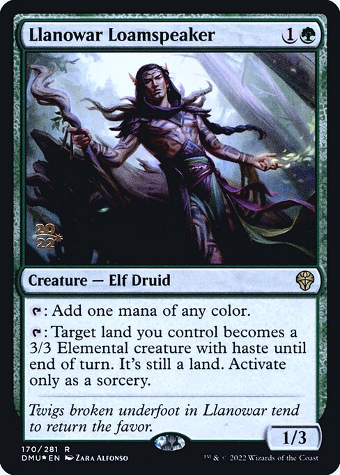 Llanowar Loamspeaker (170s) [Dominaria United Promos]
