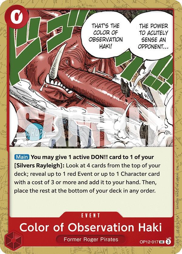 Color of Observation Haki (OP12-017) [Legacy of the Master]