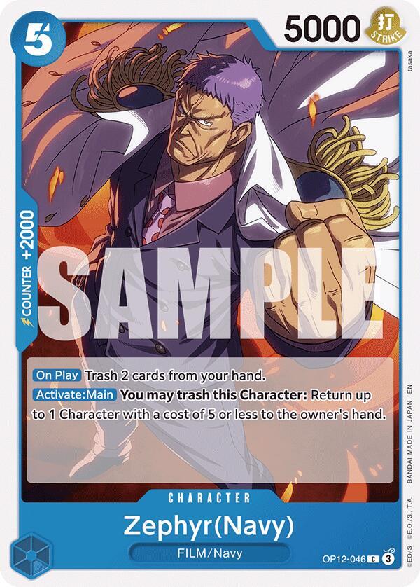 Zephyr(Navy) (OP12-046) [Legacy of the Master]