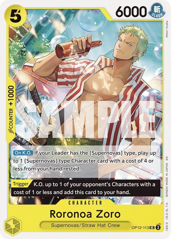 Roronoa Zoro (113) (OP12-113) [Legacy of the Master]