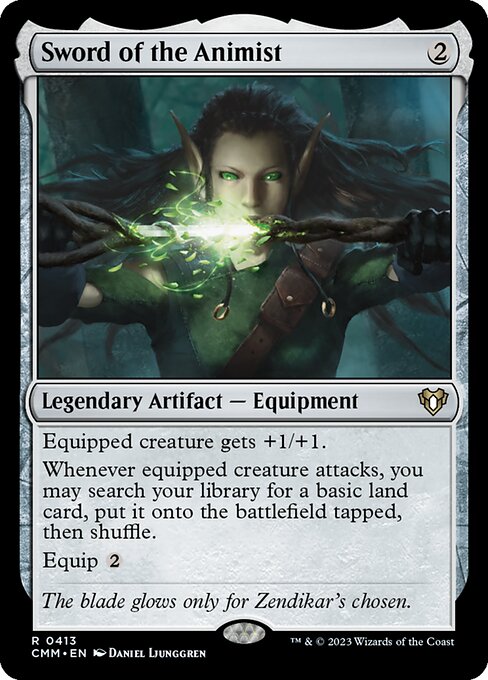 Sword of the Animist (413) [Commander Masters]