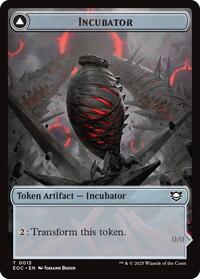 Incubator // Phyrexian Double-Sided Token (15 // 15) [Edge of Eternities Commander]