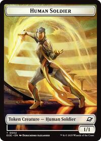 Human Soldier // Lander (0007) Doubled-Sided Token (2 // 7) [Edge of Eternities]
