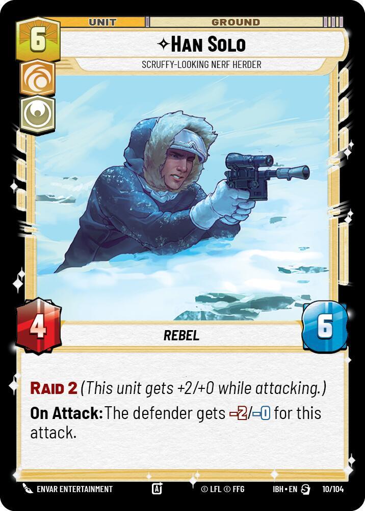 Han Solo - Scruffy-Looking Nerf Herder (10/104) [Intro Battle: Hoth]