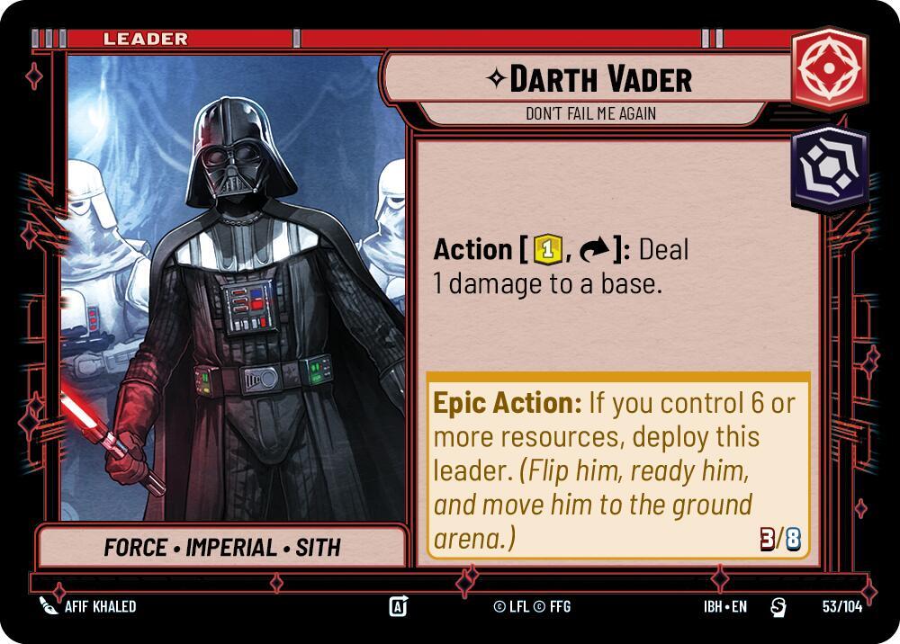 Darth Vader - Don't Fail Me Again (53/104) [Intro Battle: Hoth]
