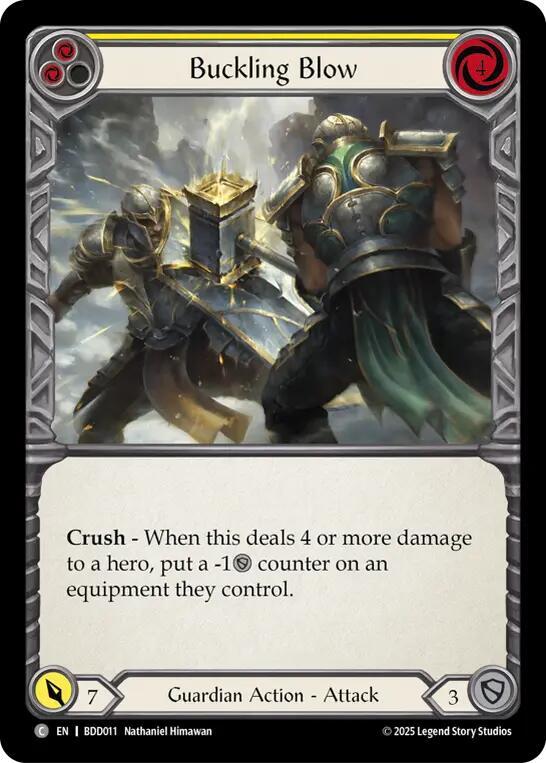 Buckling Blow (Yellow) (BDD011) [Welcome Deck Bravo]