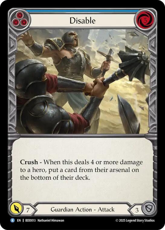 Disable (Blue) (BDD013) [Welcome Deck Bravo]