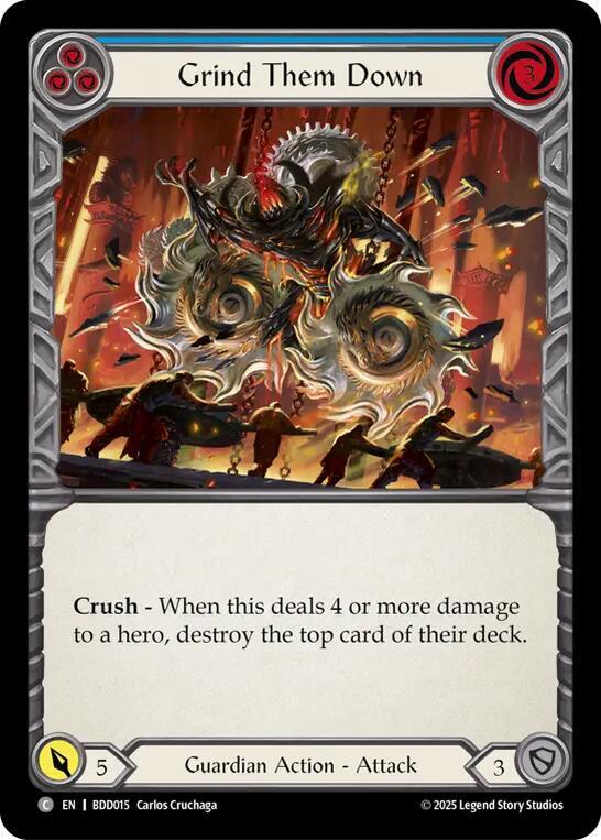 Grind Them Down (Blue) (BDD015) [Welcome Deck Bravo]