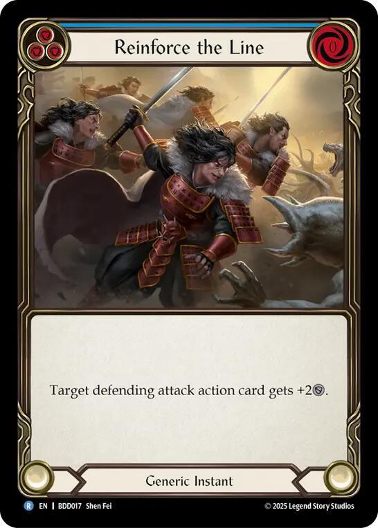 Reinforce the Line (Blue) (BDD017) [Welcome Deck Bravo]