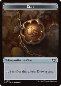 Clue // Beast (0005) Double-Sided Token (10 // 5) [Edge of Eternities Commander]