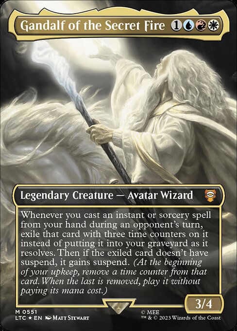Gandalf of the Secret Fire (551) [Tales of Middle-earth Commander] [Borderless]