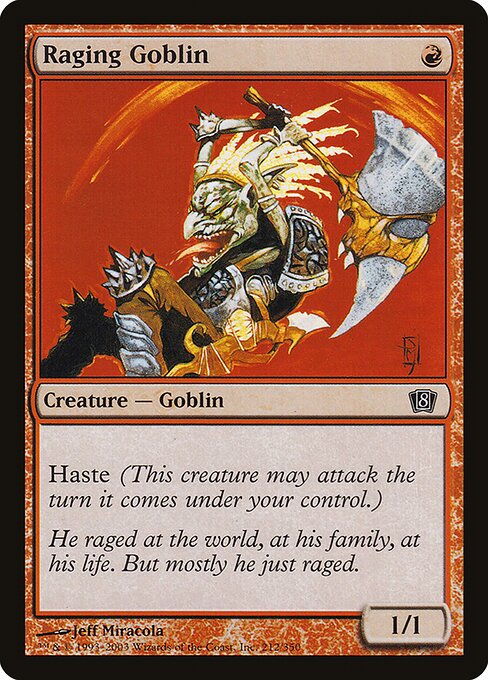 Raging Goblin (212★) [Eighth Edition]