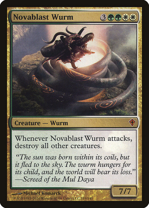 Novablast Wurm (119) [Worldwake]