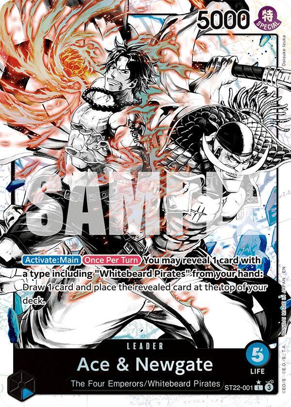 Ace & Newgate (Parallel) (ST22-001) [Starter Deck 22: Ace & Newgate]
