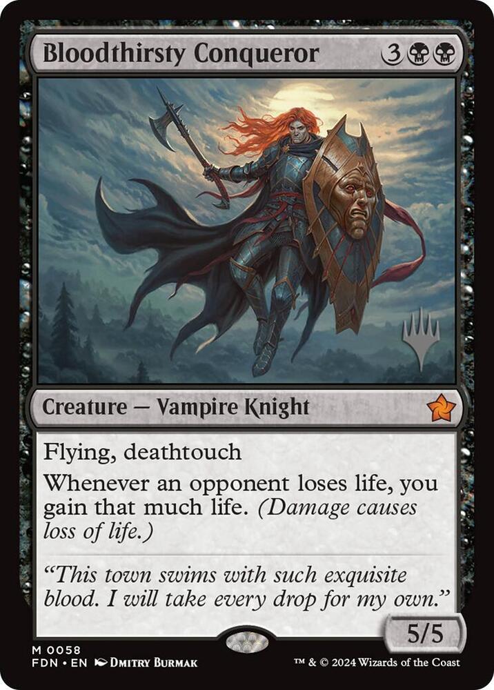 Bloodthirsty Conqueror (58) [Edge of Eternities Promos]
